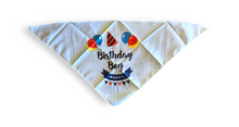 Load image into Gallery viewer, &quot;Birthday&quot; Bandana w Cupcake Hat Set
