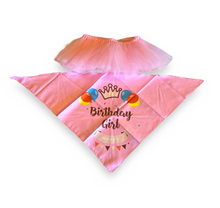 Load image into Gallery viewer, &quot;Birthday Girl&quot; Pink Bandana and Tutu Set
