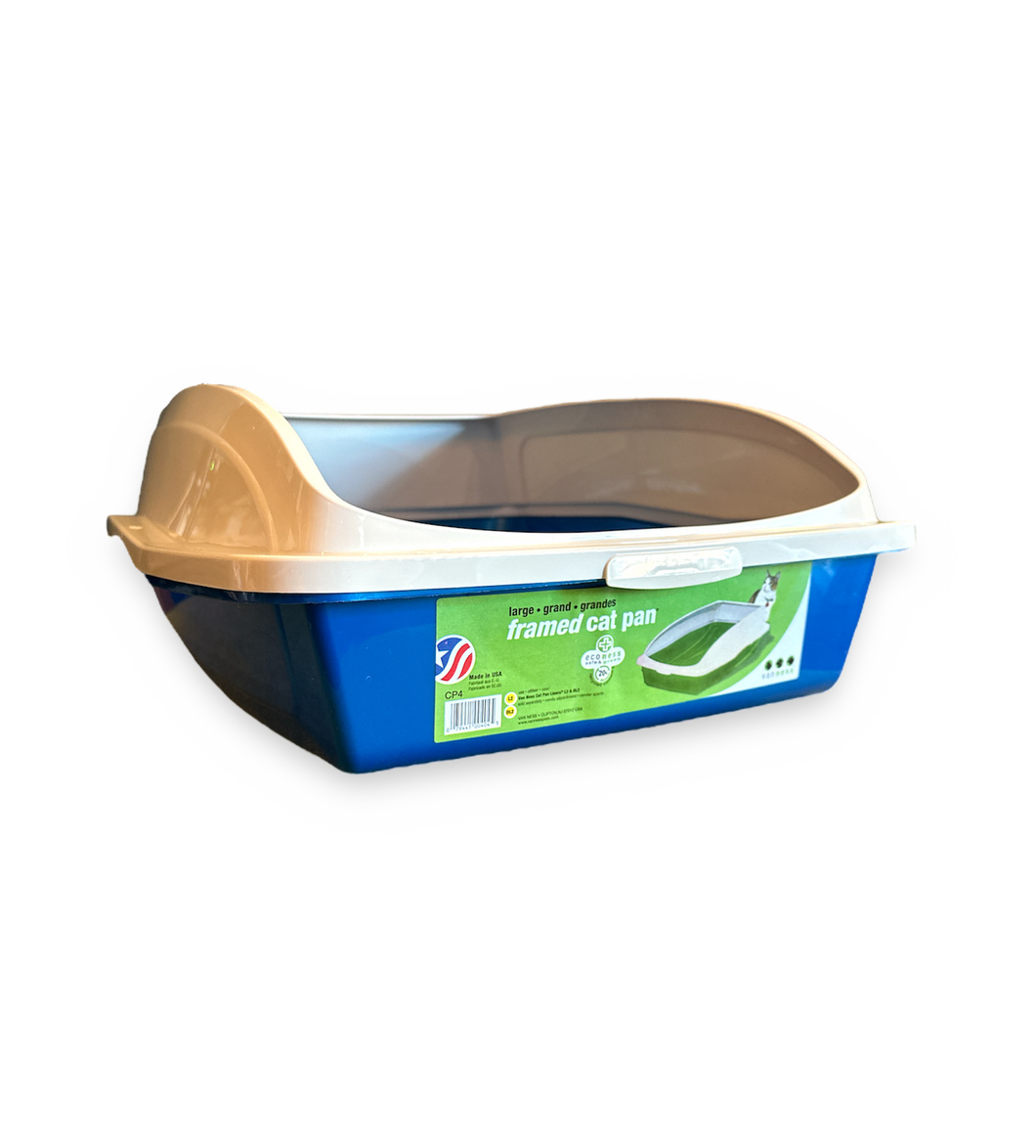 Litter Box - Large High Sided with Frame