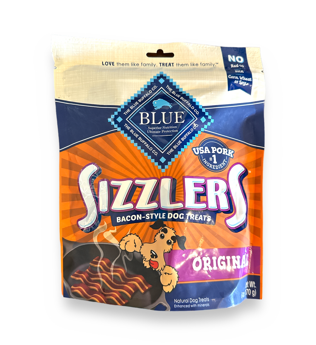 Blue Sizzlers Bacon-Style Original Treats