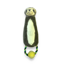 Load image into Gallery viewer, Sloth Animal Crinkle withy Rope and Tennis Ball
