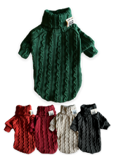 Load image into Gallery viewer, Cable Knit Turtleneck Sweater
